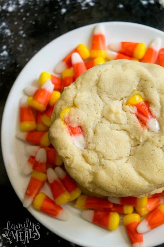 Candy Corn Sugar Cookies