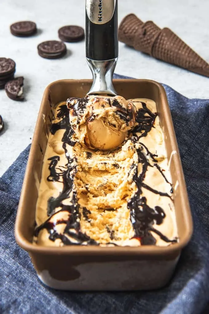 Caramel Oreo Fudge Ripple Ice Cream