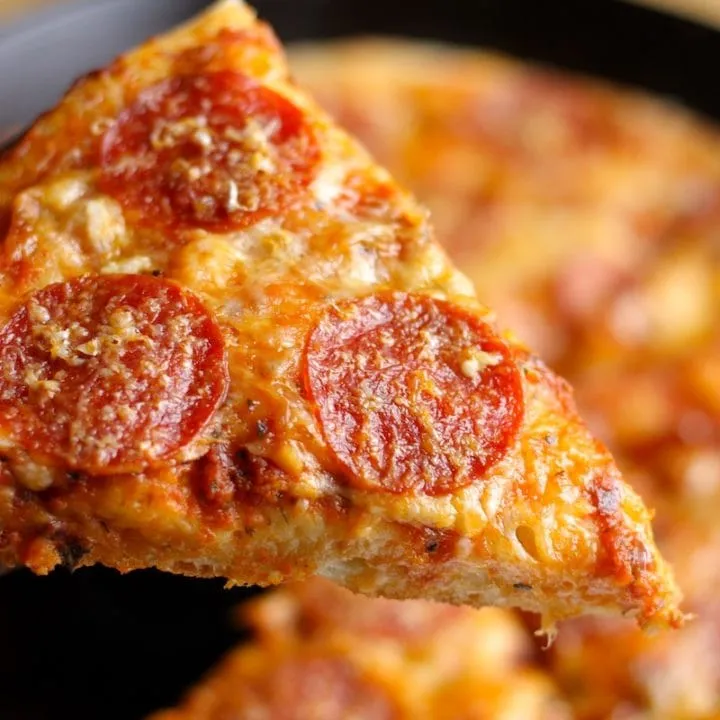 Cast-Iron Skillet Pepperoni Pizza Recipe