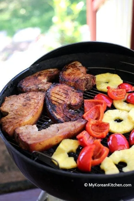 Chargrilled Korean Style BBQ Pork Chops