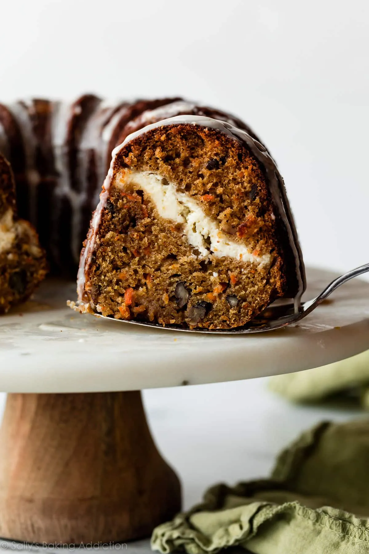 Cheesecake Swirl Carrot Bundt Cake