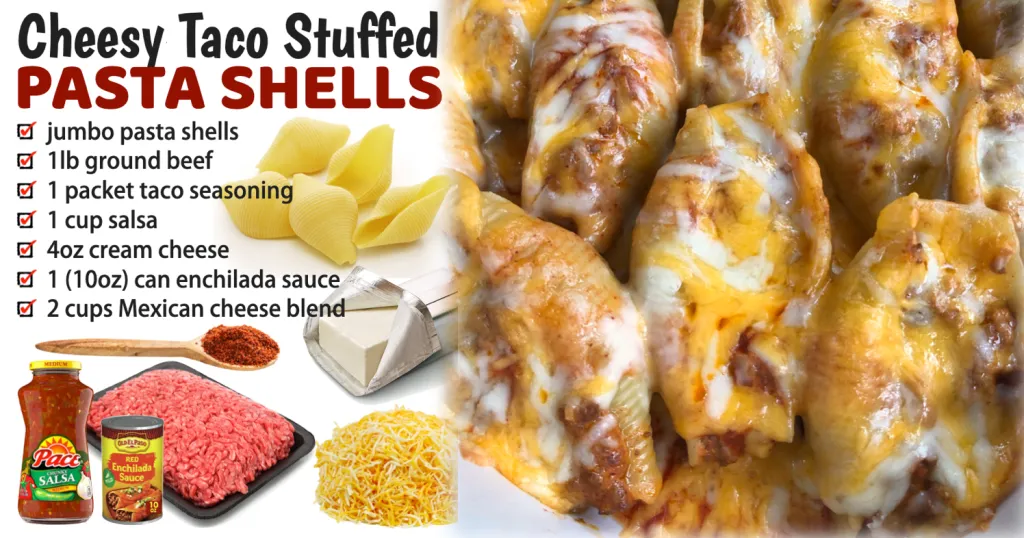 Cheesy Taco Stuffed Pasta Shells