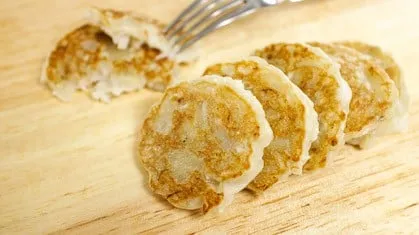 Chewy Banana Coconut Pancakes แป้งจี่