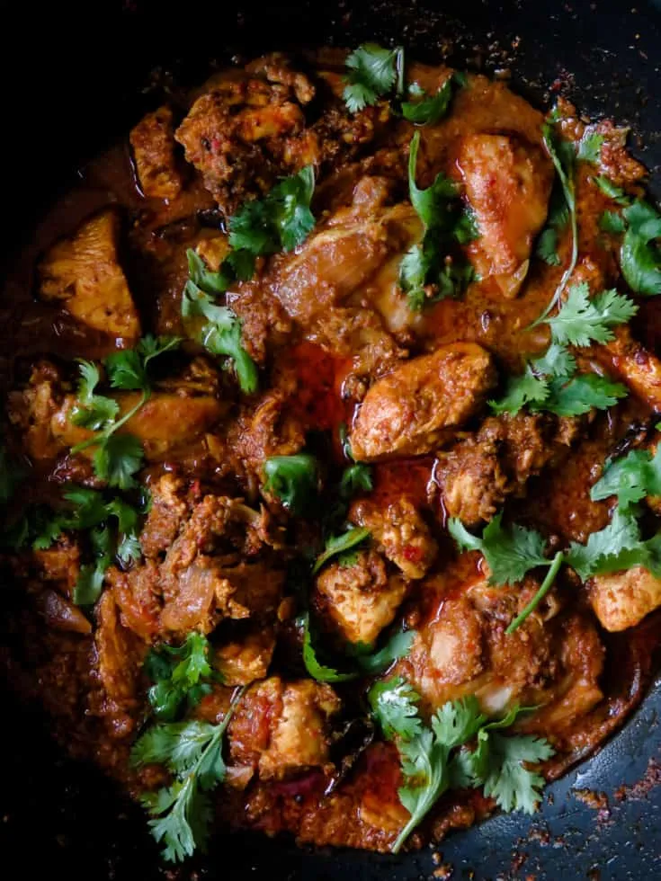 chicken chettinad curry with spicy gravy