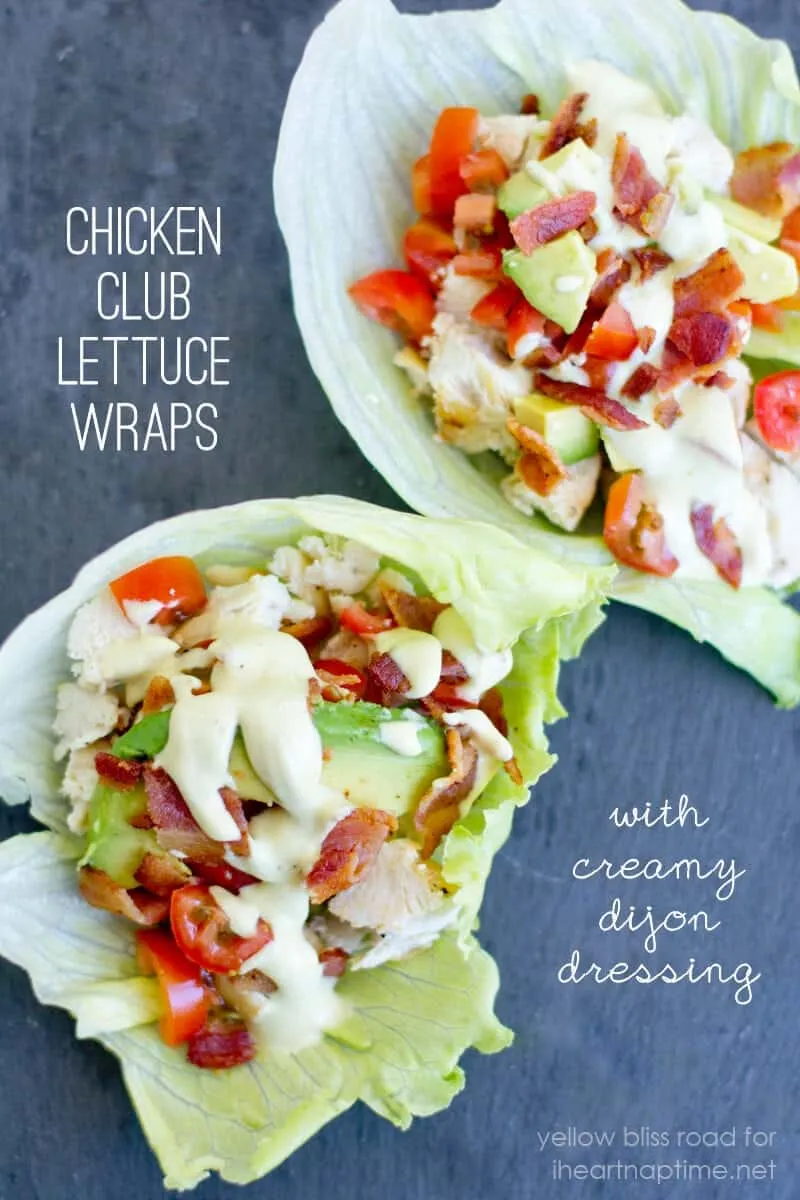 Chicken Club Lettuce Wrap Recipe