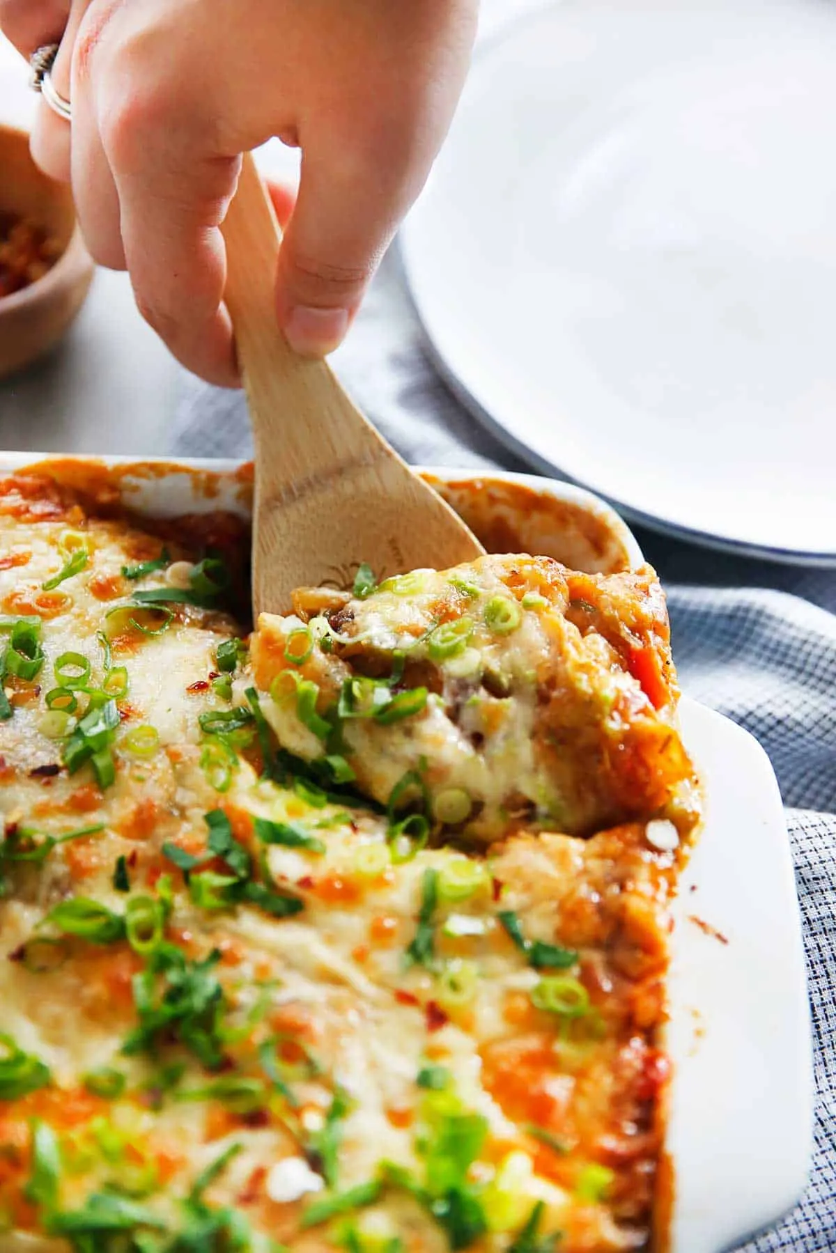 Chicken Enchilada Spaghetti Squash Casserole