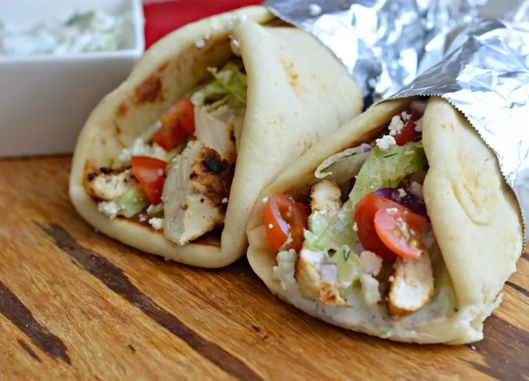 Chicken Gyro with Tzatziki Sauce