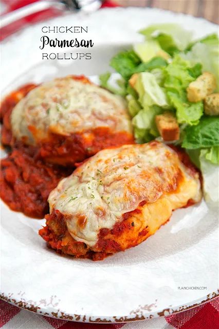 Chicken Parmesan Rollups
