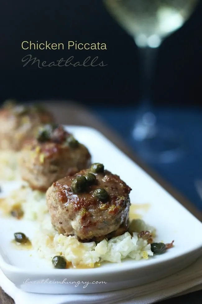 Chicken Piccata Meatballs – Low Carb and Gluten Free