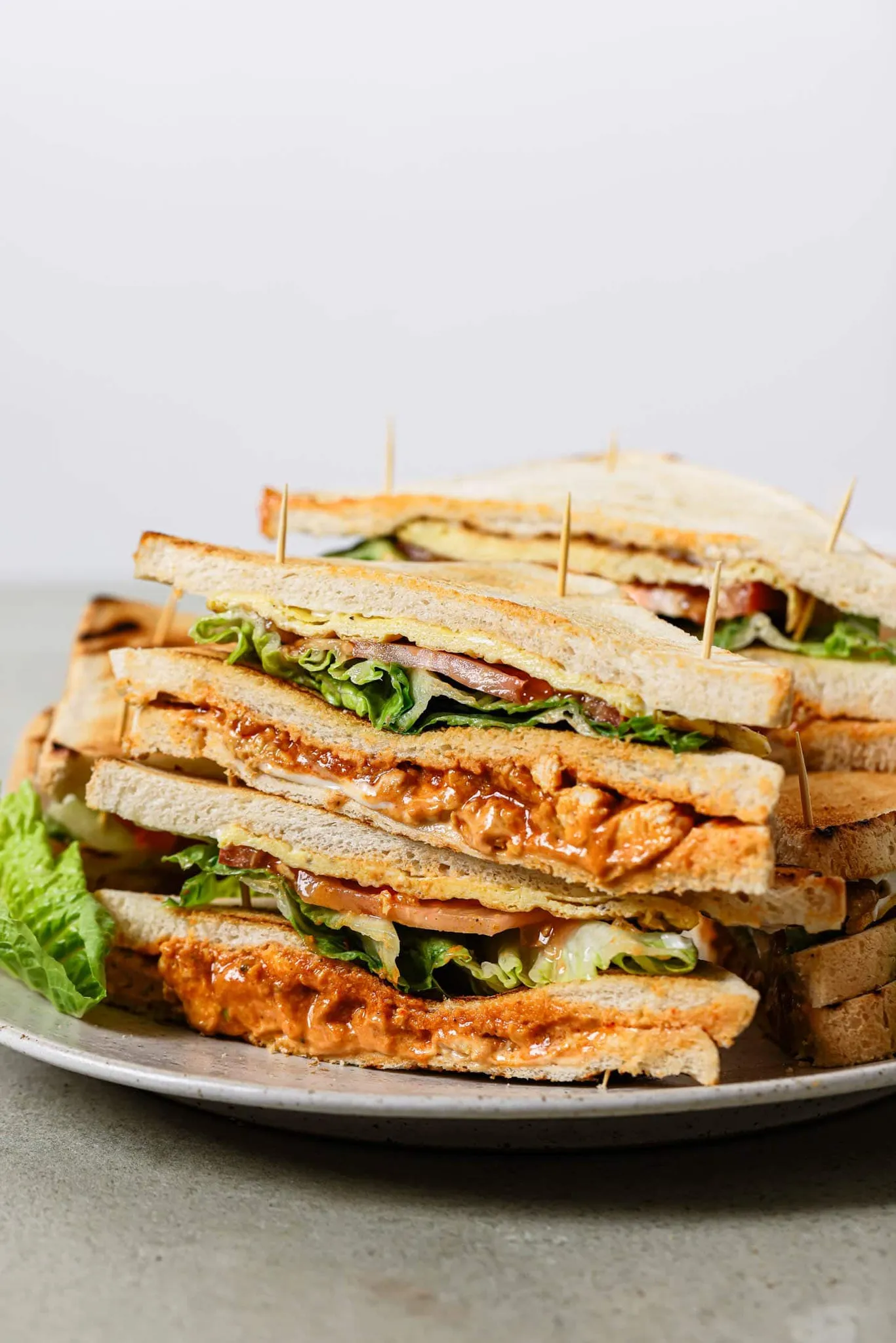 Chicken Tikka Club Sandwiches