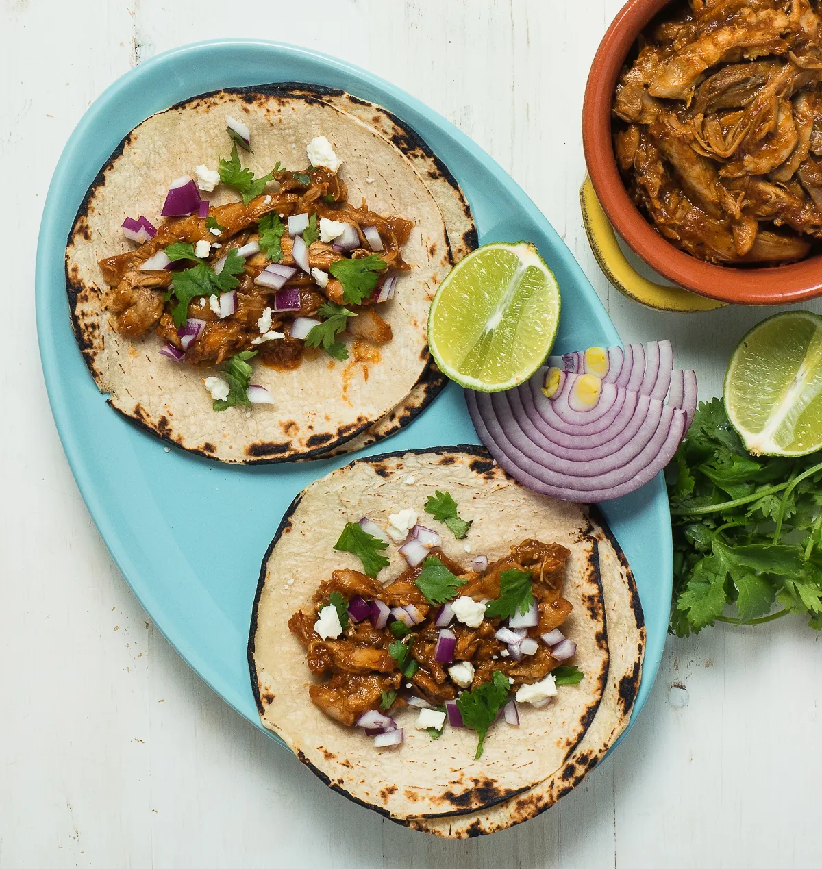 chicken tinga tacos