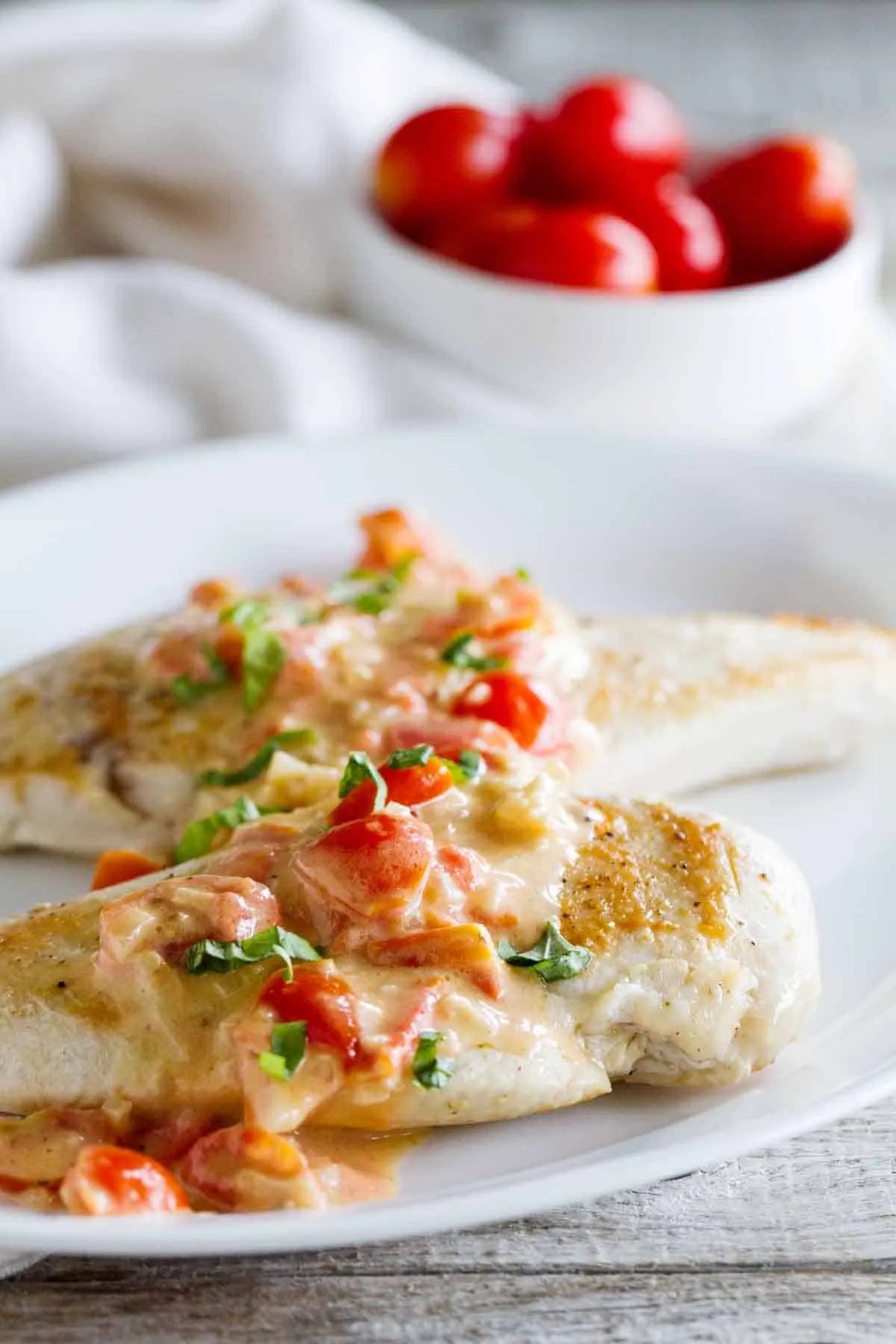 Chicken with Parmesan Cream Sauce