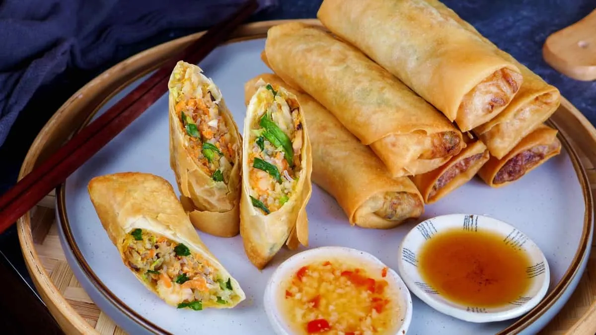 Chinese Spring Rolls, Deep-Fried or Air-Fried