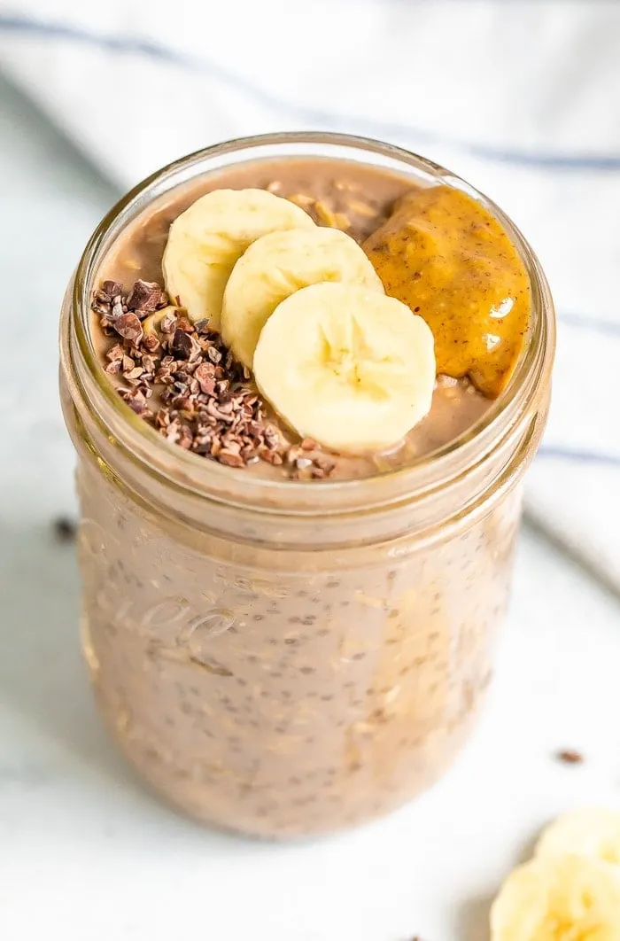 Chocolate Banana Overnight Oats