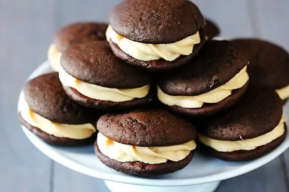 Chocolate Biscoff Whoopie Pies