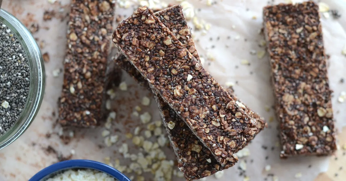 Chocolate Coconut Chia Seed Bars
