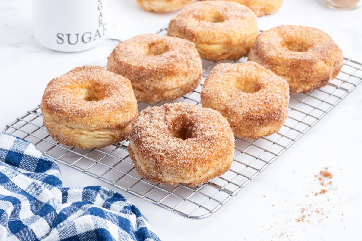 Air Fryer Canned Biscuit Donuts