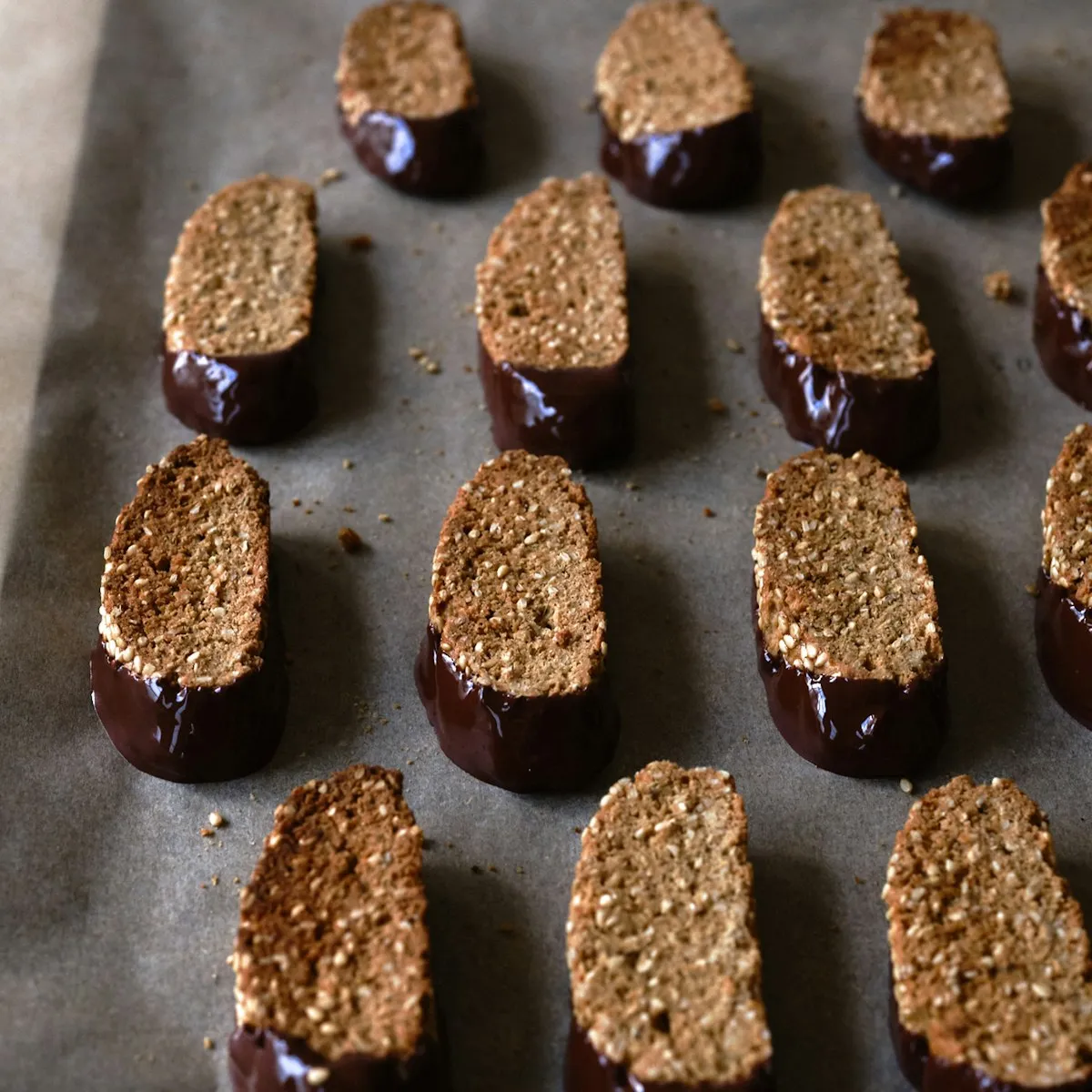 Chocolate Dipped Biscotti