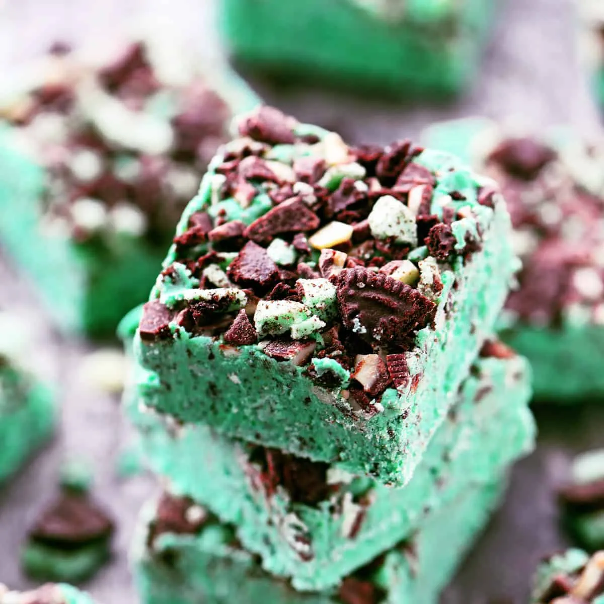 Chocolate Mint Oreo Fudge
