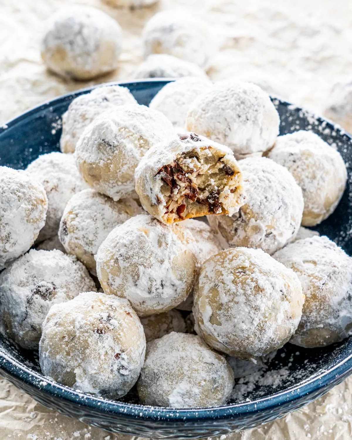 Chocolate Pecan Snowballs