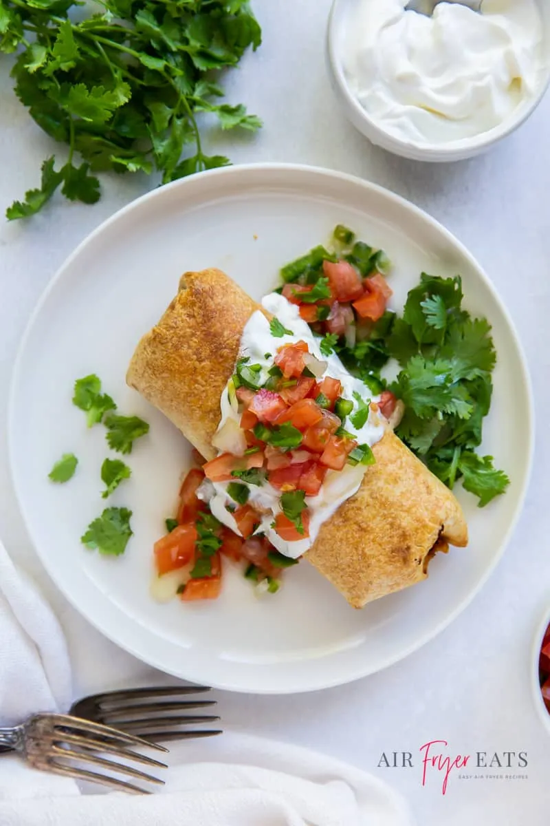 Air Fryer Chicken Chimichangas