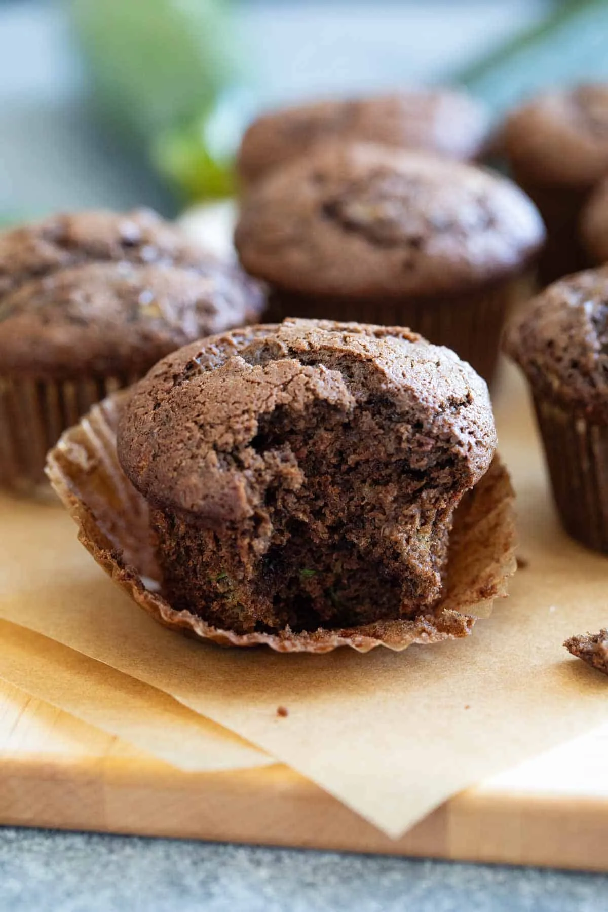 Chocolate Zucchini Muffins