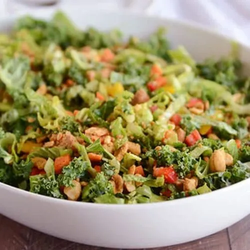 Chopped Thai Salad with Honey Garlic Dressing