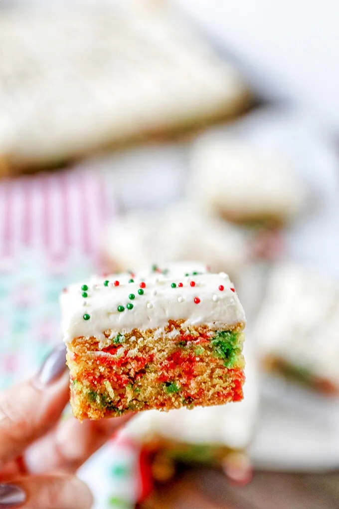 Christmas Sugar Cookie Bars