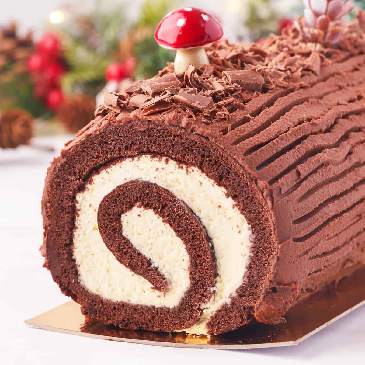 Christmas Yule Log Cake