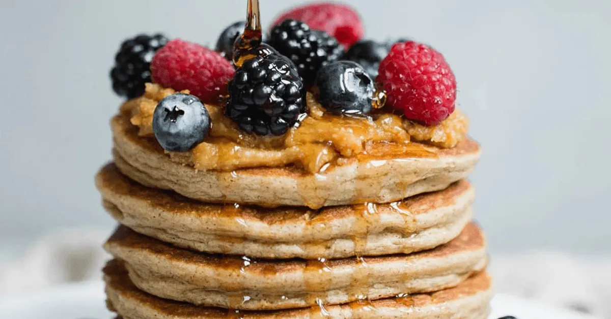 Cottage Cheese Banana Oatmeal Protein Pancakes