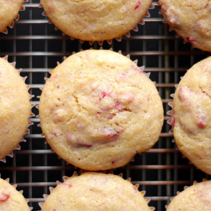 Cranberry Sauce Corn Muffins