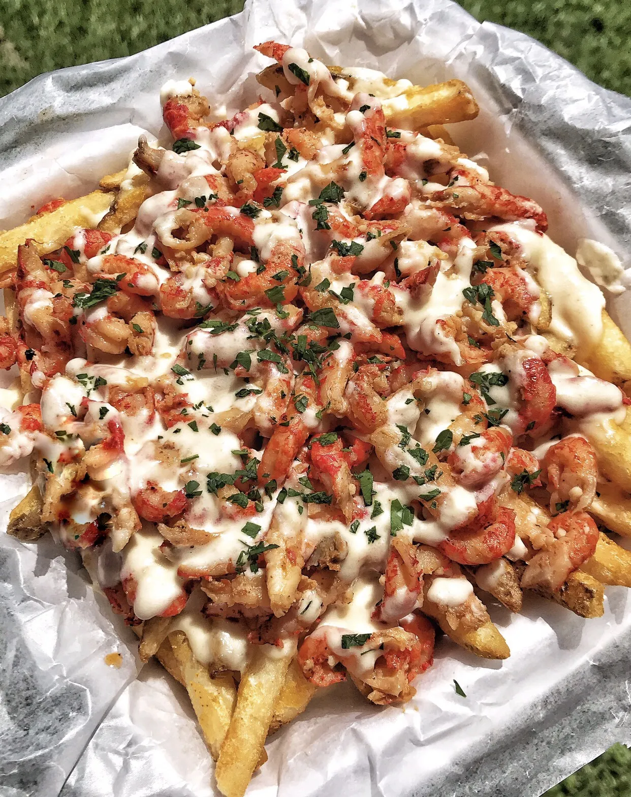 Crawfish Fries with Creamy Queso Sauce Recipe