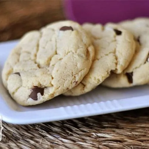 Cream Cheese Chocolate Chip Cookies {Egg-Free}