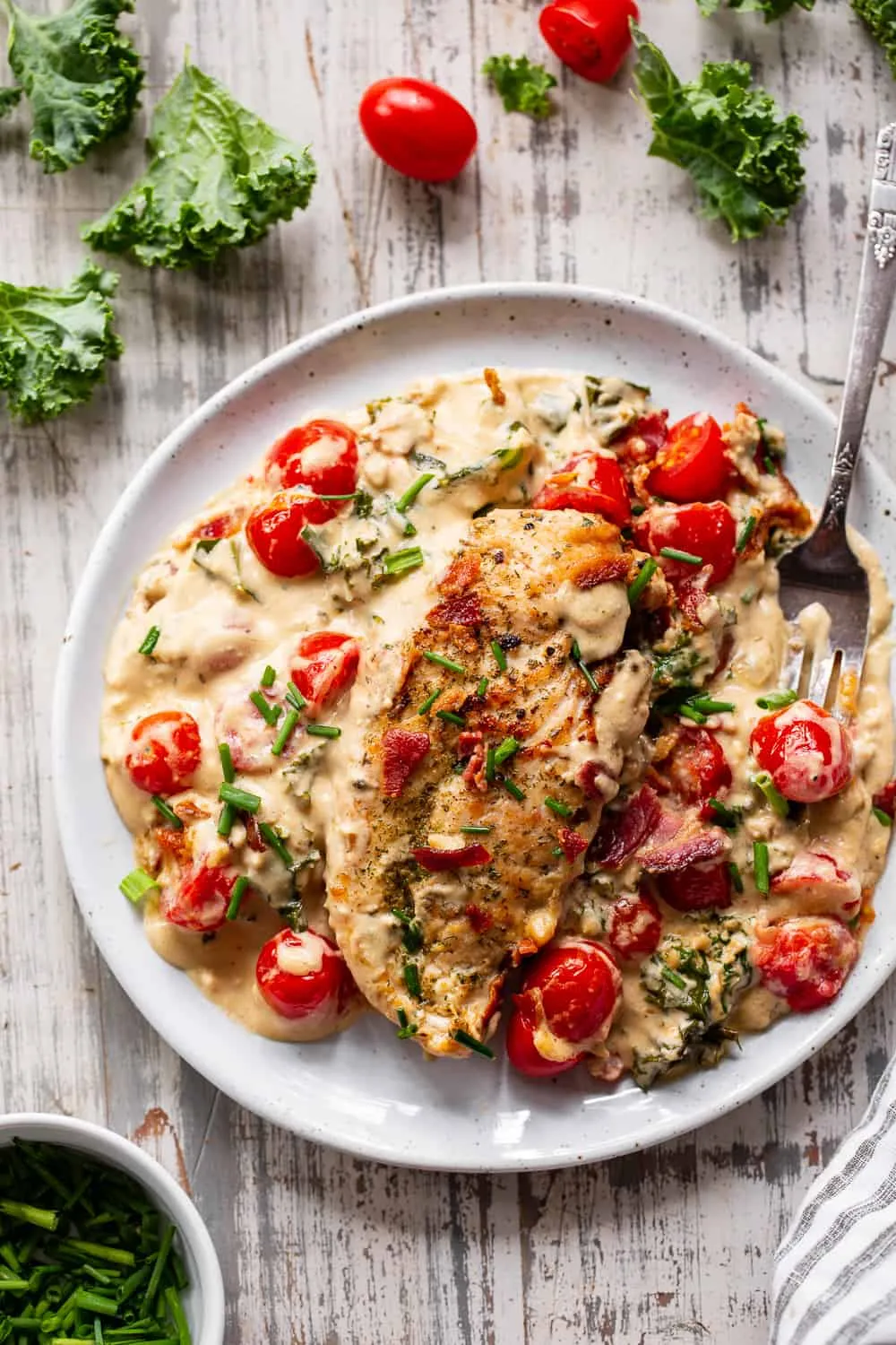 Creamy BLT Chicken {Paleo, Whole30, Keto}