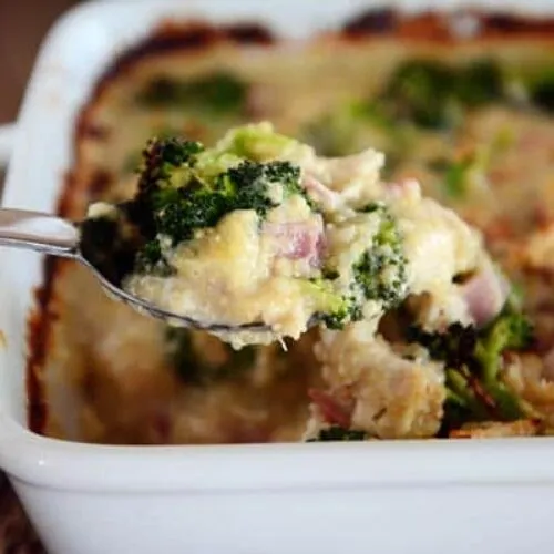 Creamy Chicken and Quinoa Cordon Bleu Casserole
