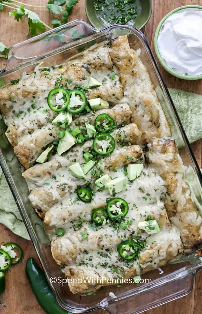 Creamy Chicken Enchiladas