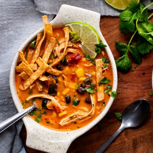 Creamy Chicken Tortilla Soup