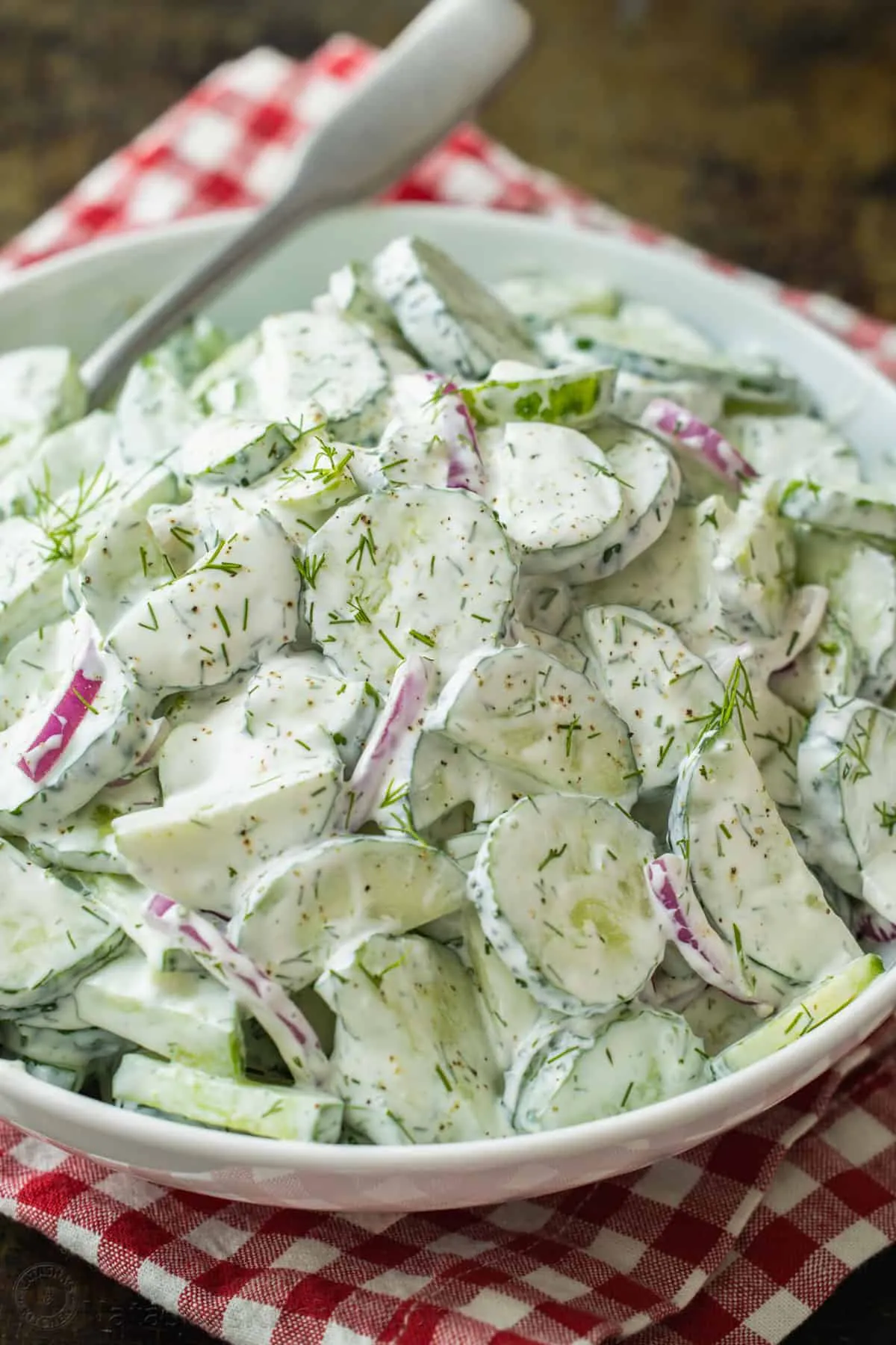 Creamy Cucumber Salad Recipe