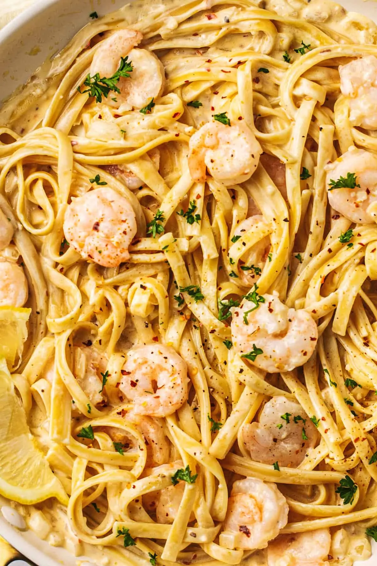 Creamy Garlic Shrimp Pasta