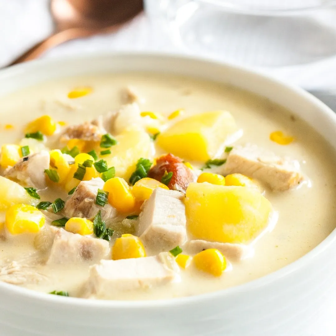 Creamy Leftover Turkey Soup