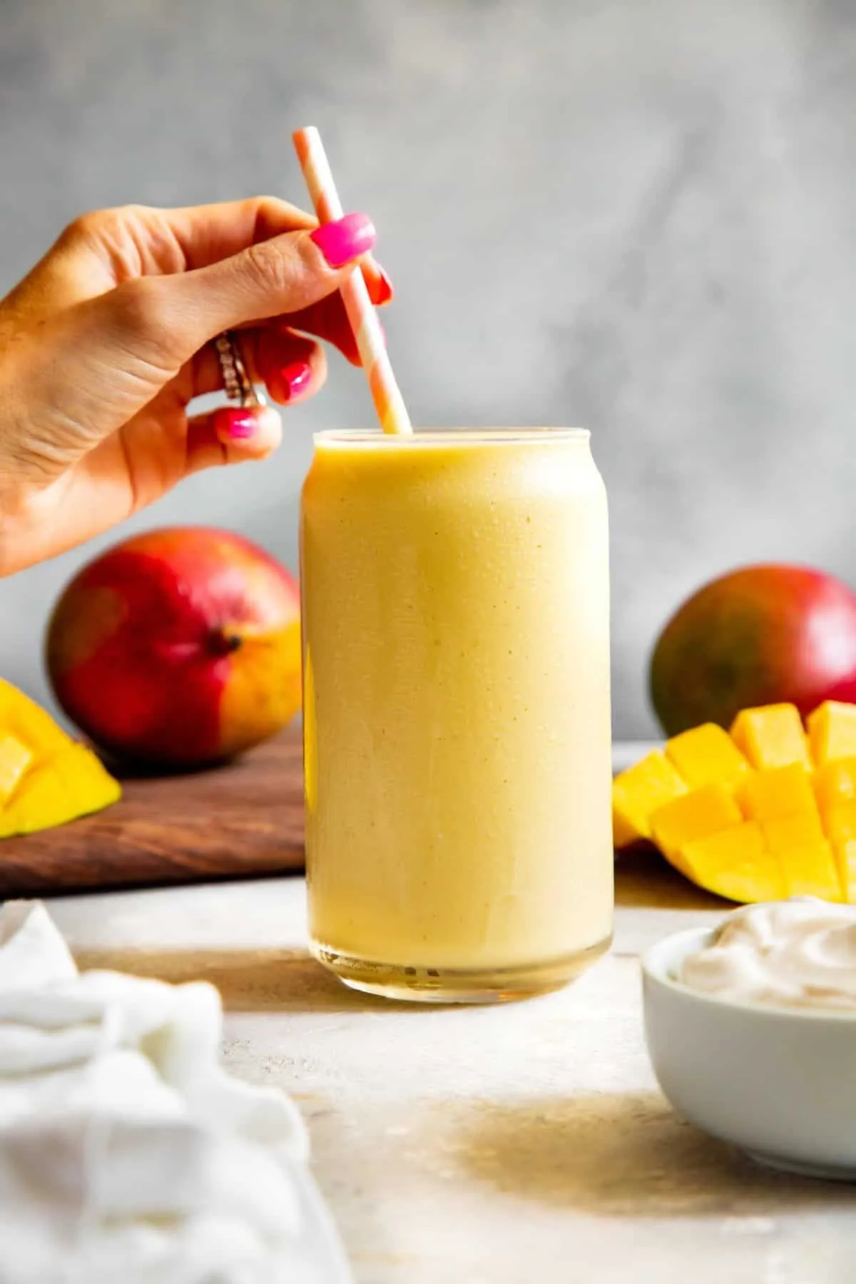 Creamy Mango Smoothie {Paleo, Vegan}