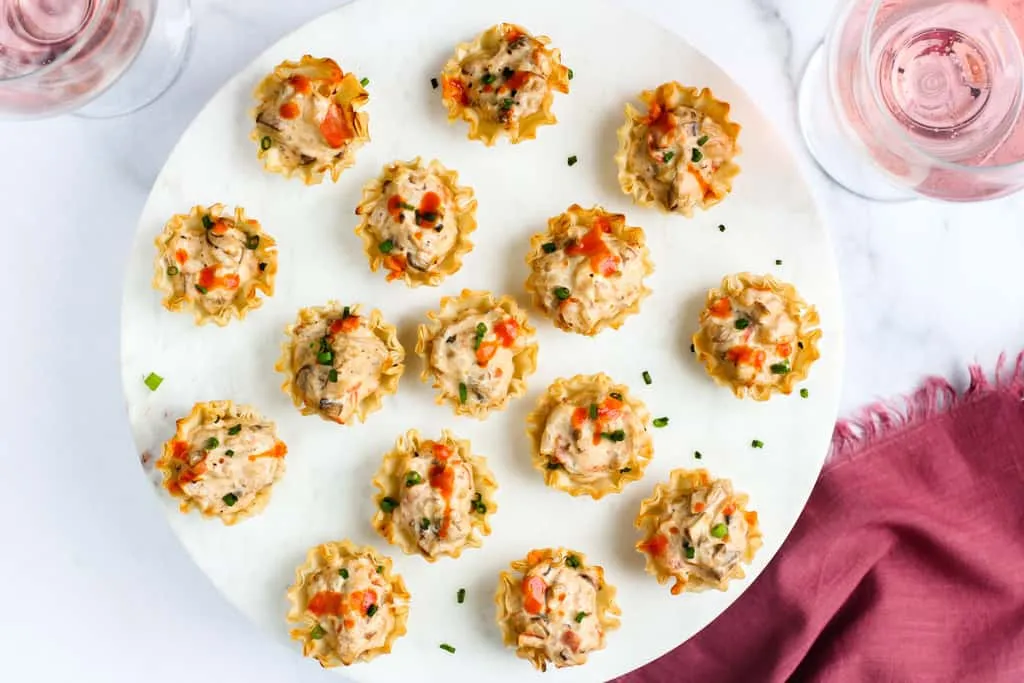 Creamy Mushroom tartlets
