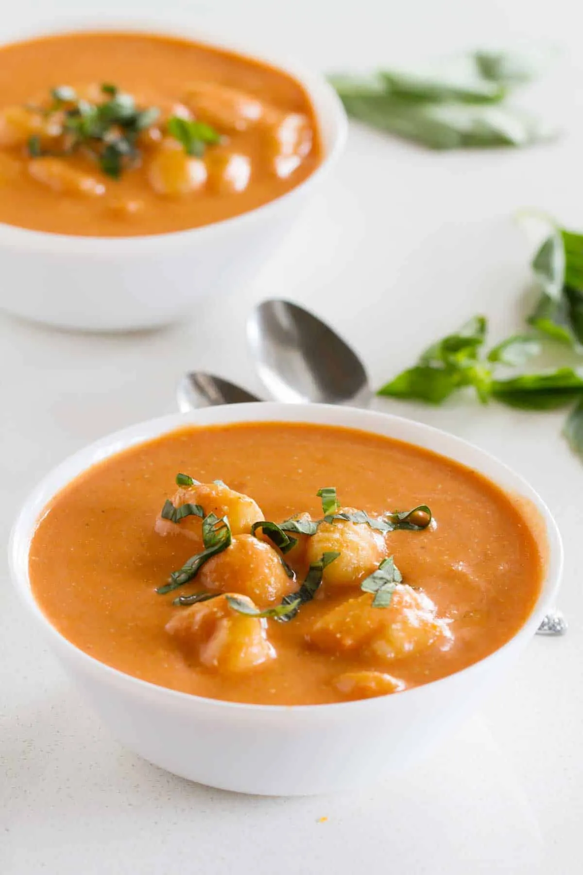 Creamy Slow Cooker Tomato Soup with Gnocchi