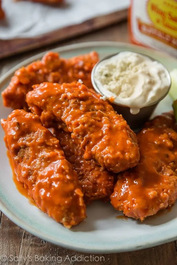 Crispy Baked Buffalo Chicken Fingers