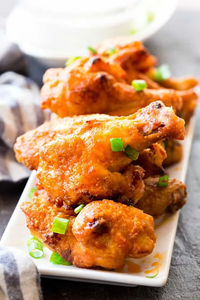 Crispy Baked Buffalo Chicken Wings {Paleo, Whole30}