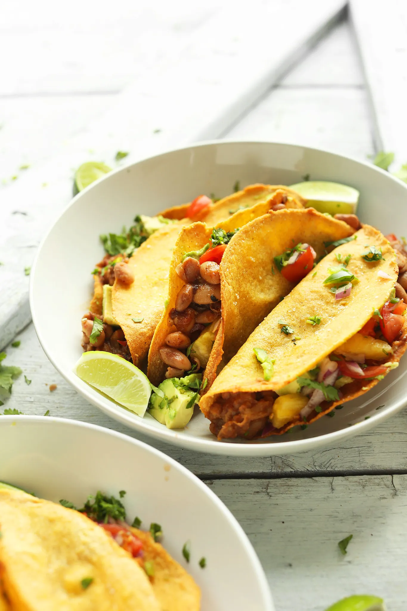 Crispy Baked Tacos with Pineapple Salsa