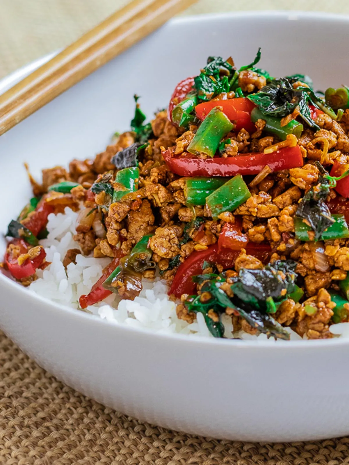 15 Minute Thai Basil Tofu Stir Fry
