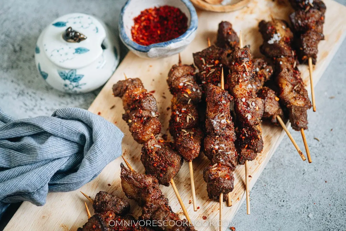 Air fryer Lamb Skewers