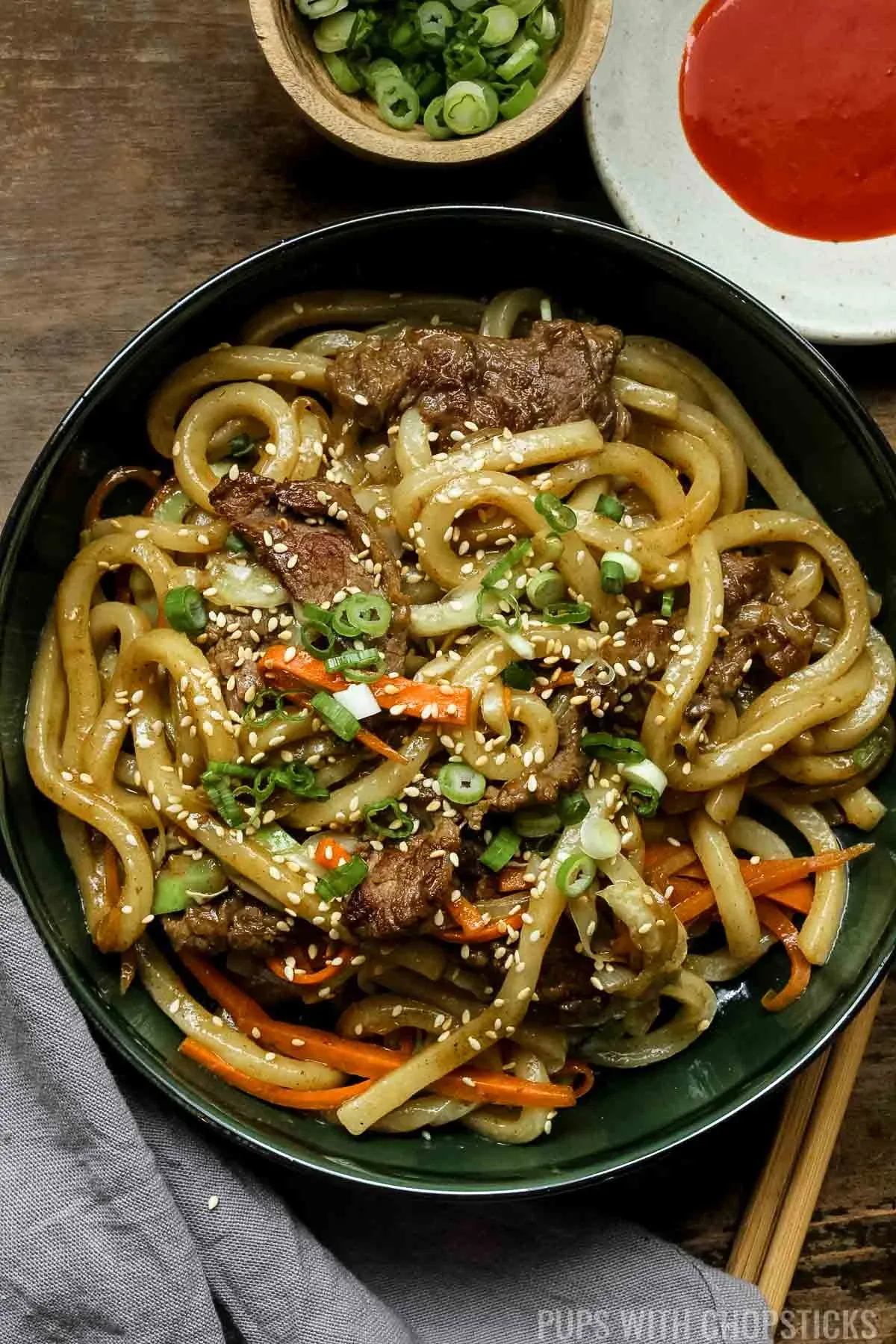 Curry Beef Yaki Udon Stir Fry