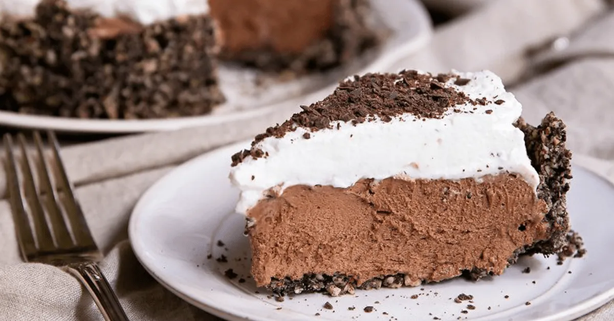 Deep Dish French Silk Pie with Hazelnut Oreo Cookie Crust